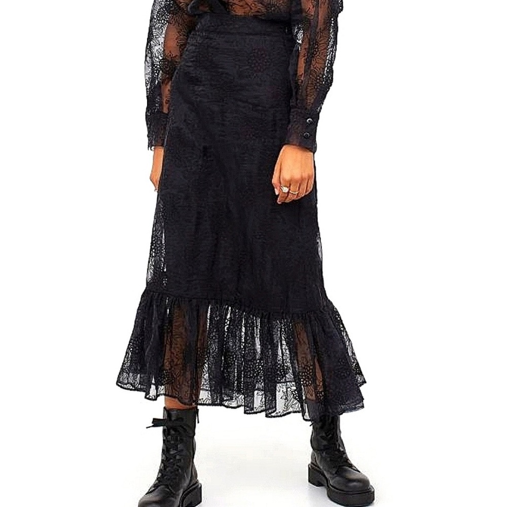 H&M x Sandra Mansour Embroidered Organza Skirt